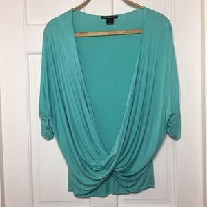Caribbean Queen Drape Front Top